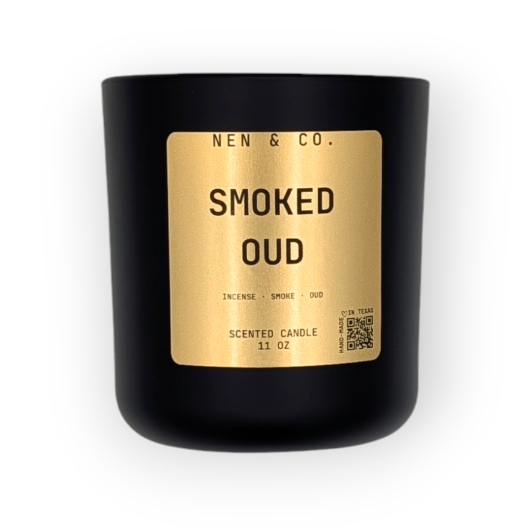 Smoked Oud Scented 2 Wick Luxury Candle 12 OZ.