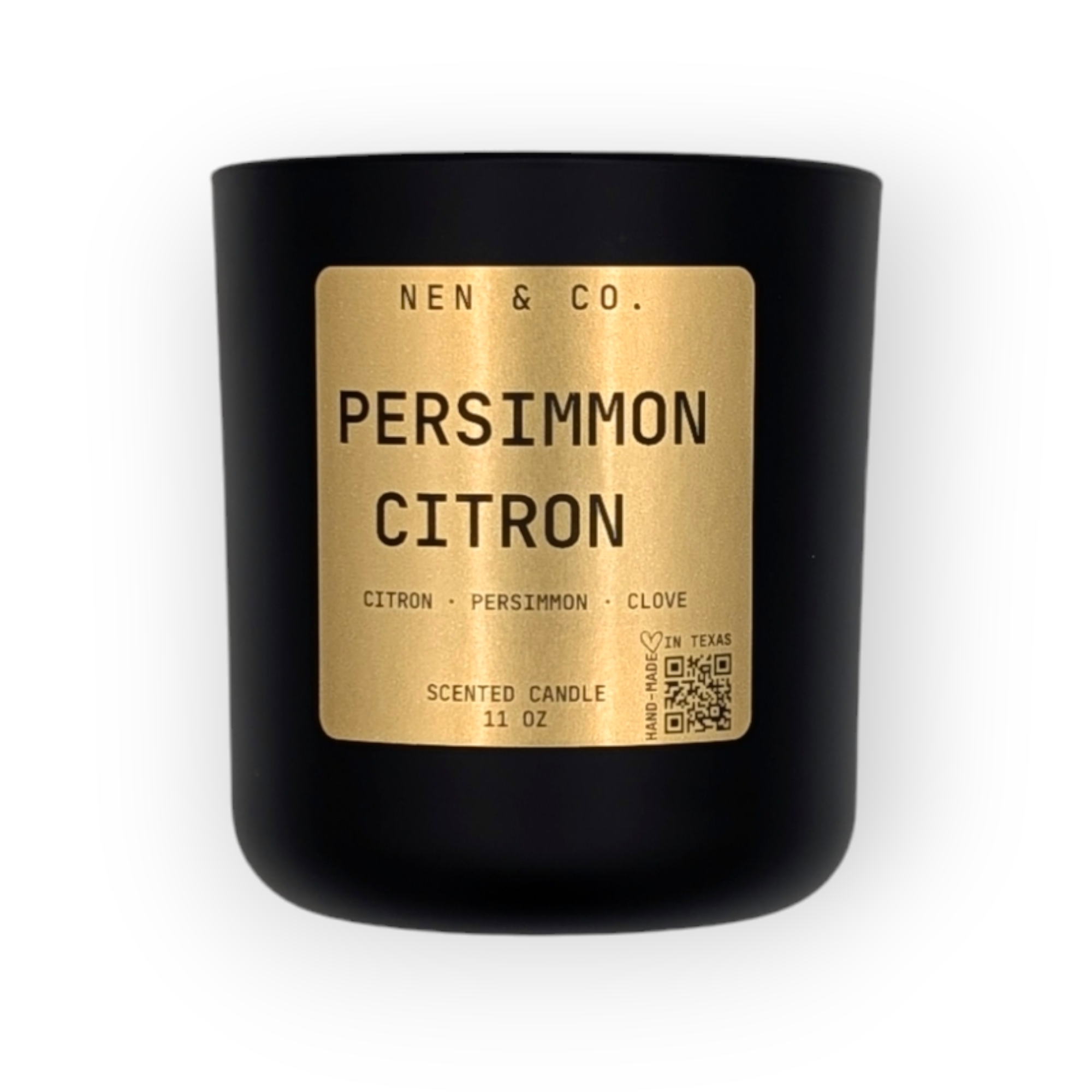 Persimmon Citron Scented 2 Wick Luxury Candle 12 OZ.