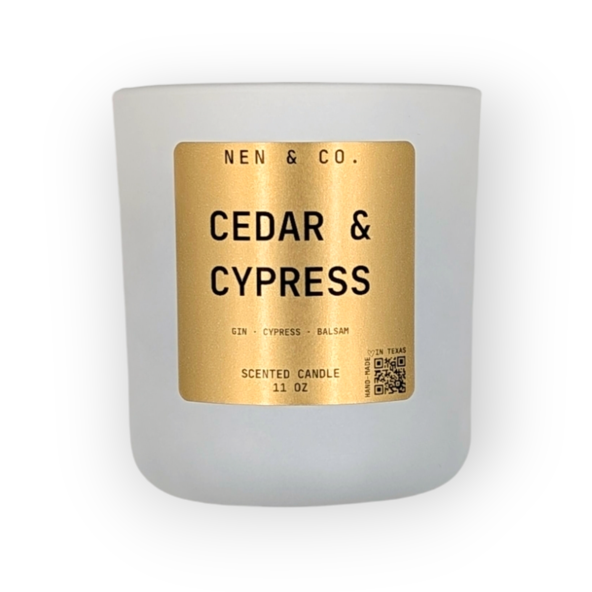 Cedar & Cypress Scented 2 Wick Luxury Candle 12 OZ.
