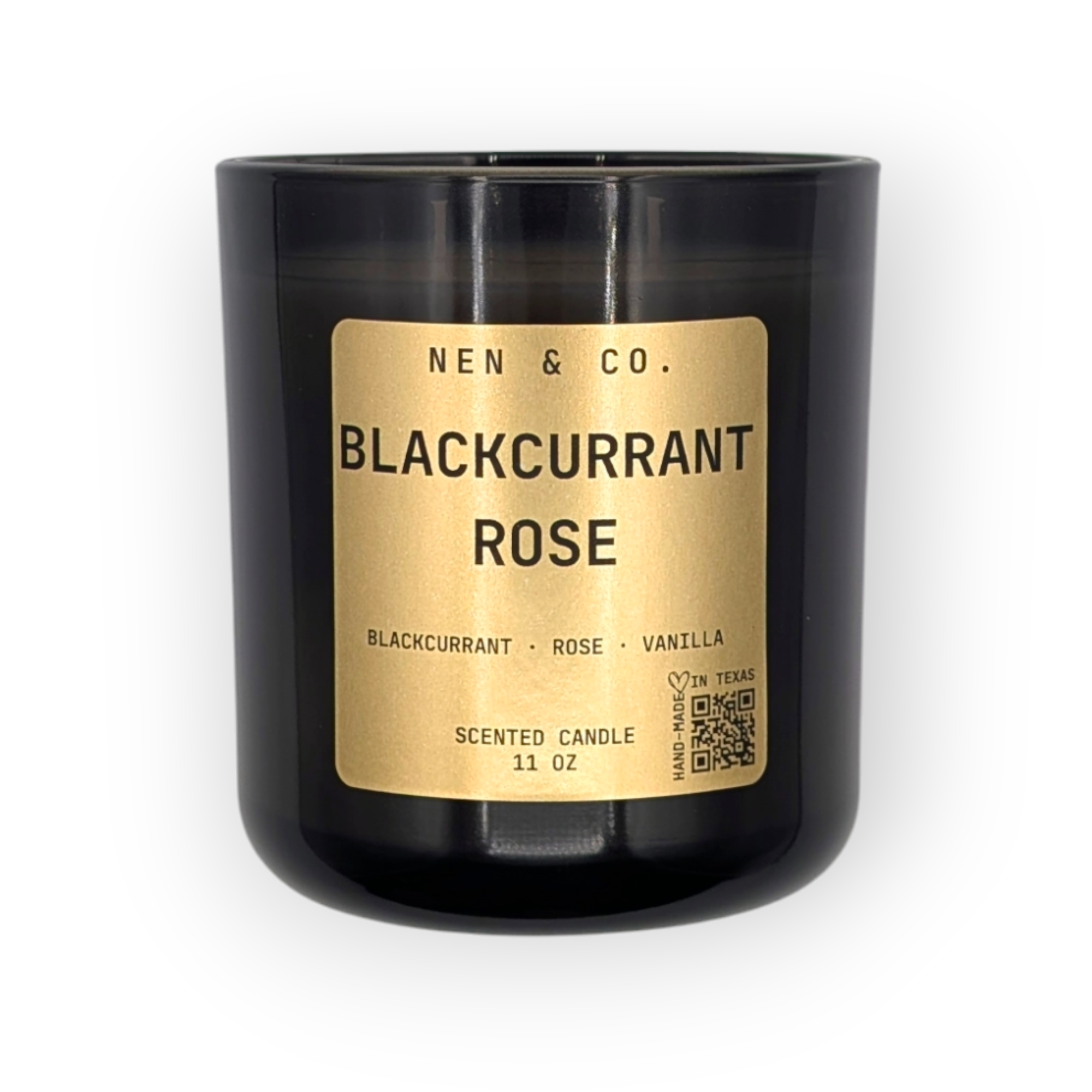 Blackcurrant Rose Scented 2 Wick Luxury Candle 12 OZ.